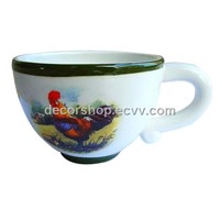 Dolemin Coffee Cup W / Rooster Pattern