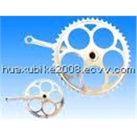 Bicycle Crank and Chainwheel