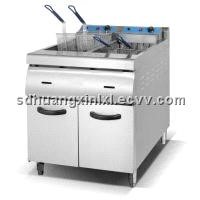 2-Tank Fryer (4-Basket) with Cabinet