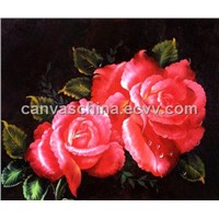 Canvas Flower Oil Painting