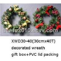 Decorated Christmas Wreath