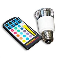 E27 5W RGB led spot lamp with remote controller