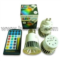 MR16 led spotlight with remote controller 5W RGB lamp