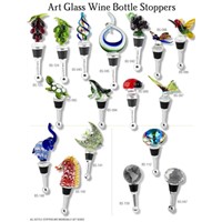 art glass wine bottle stopper