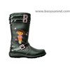 Children's Black PU Boots