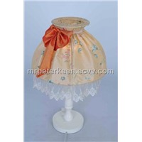 Floral Printed Lace Table Lampshade