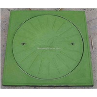 Manhole Cover Square Frame with Inner Round