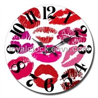 Promotion glass wall clock/promotion clock