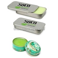tin box with slide lid