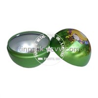 Ball-Shaped Tin Box