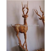 Wood Carving Spring Bud Wood (Deer) woodcarving