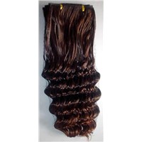 synthetic weft hair