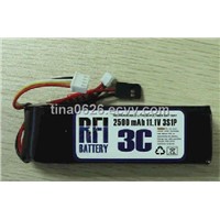 RFI TX 3 Cell 3S1P 2500mAh 11.1V 3C Li Poly Lithium Batteries for Transmitter