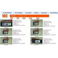 RFI RC lipo  6Cell 380000mAh 18.5V 25C/30C/45C Li Poly Remote Control Lithium Batteries