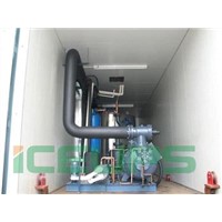 Concrete flake ice maker,50tons/day, Bitzer/Hanbell compressor