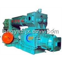 Hollow brick making machine-Series double stage vacuum extruder