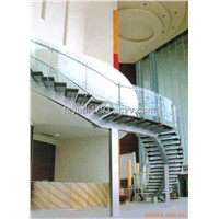 Profressional maunfacture of  Single-beam keel ladder, steel-wood staircase from China