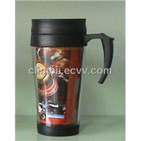 Injection Plastic Double Layer Water Bottle Advertisement Gift Promotion Cup