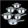 12 pcs stainless steel cookware set
