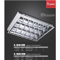 Mirror/mate aluminum grille lamp tray
