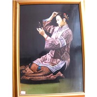 Porcelain Painting(Oriental woman)