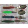 Plastic Handle Tableware Fork Knife Spoon