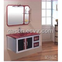 Glass Vanity Steel Stainless Cabinet Bathroom Furniture