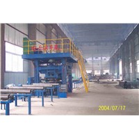 Membrane wall pipe panel welding production line
