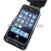 for for iphone 3G/3GS battery leather case