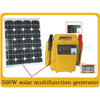 500W Portable Solar House Generation