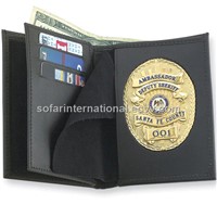 Leather Wallet with Germany, France &amp;amp; Usa Cutout