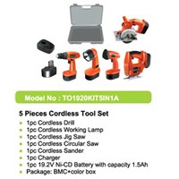 (5-In 1 A) Cordless Power Tools Combo Kits