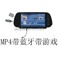 7 Inch Car Rearview Mirror Monitor with Mp4 and Games