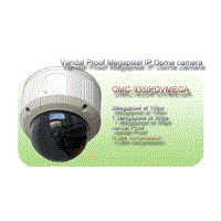 Vandal Proof Megapixel H.264 IP Dome camera