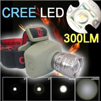 Zoomable Adjustable CREE LED Head Lamp Light Flashlight Torch