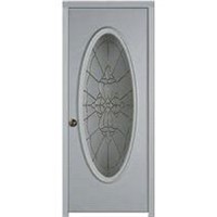 Big Oval Steel Glass Door