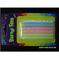 Large Spiral Assorted Color Birthday Party Candles Glim or Glow in the Dark (H68)