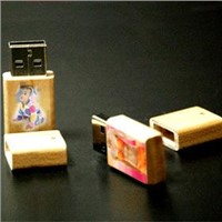 8G Wooden USB Flash Drives / Wooden Photo USB Memory