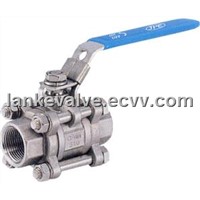 Three Piece Ball Valve with Lock