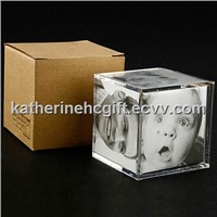 Acrylic Cube Photo Frame