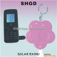 Portable Solar Radio, Solay Keychain, Solar Flashlight