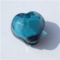 Dark Blue Heart Bead in Bead