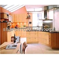 Natural Beech Solid Wood Kitchen Cupboard