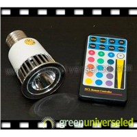 RGB E27 5Wync RGB LED Lamp, LED Spot Lamp - RGB