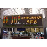 Dual Color LED Sign for Airport