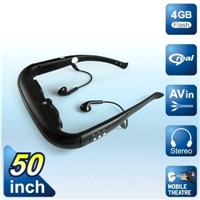 50 inch Video Goggle support external 32g TF card, drop shipping