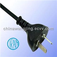 Argentina AC power cord with 2 pin plug
