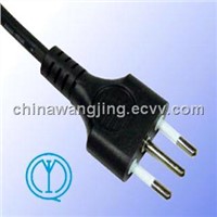 Italy IMQ Approved AC power cord 3 pin plug