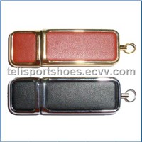 Normal leather usb 2.0 flash memory