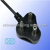 South Africa AC power cords 3 pin plug